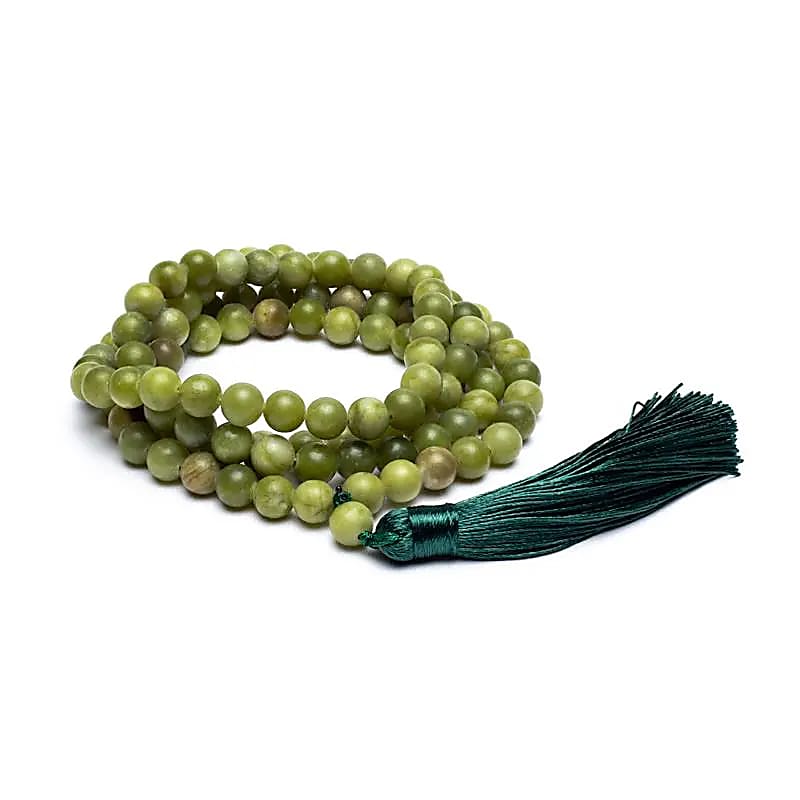 BUDDHY spirituele ketting – mala xinyi jade met kwast BUDDHY spirituele ketting - mala xinyi jade met kwast