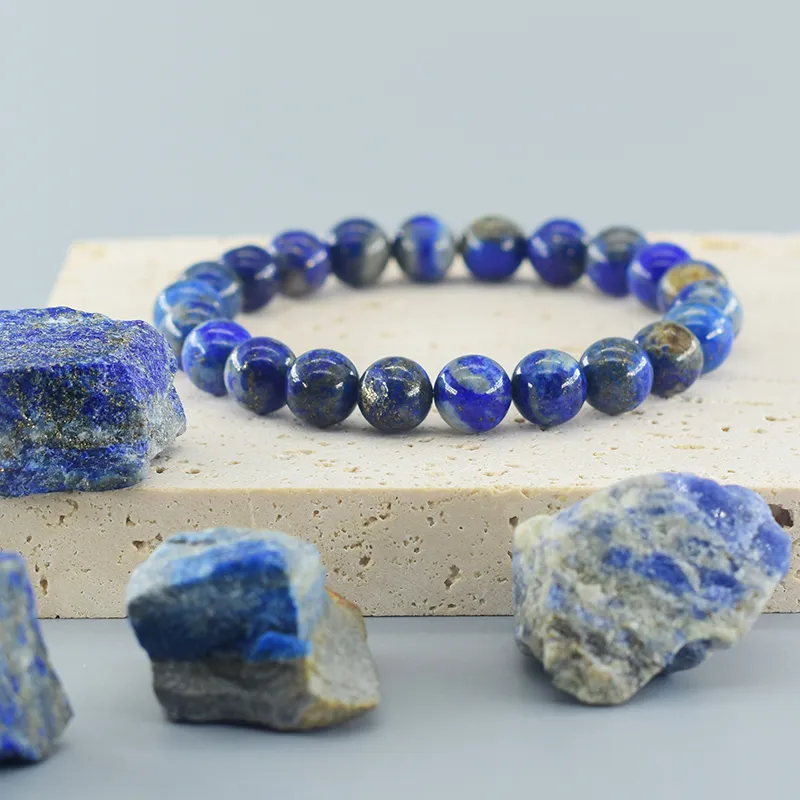 BUDDHY armband blauw – lapis lazuli armband – kralen 8 mm BUDDHY armband blauw - lapis lazuli armband – kralen 8 mm