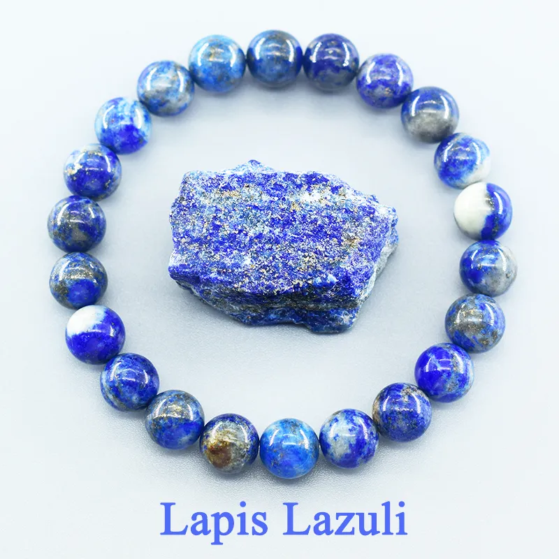 BUDDHY armband blauw – lapis lazuli armband – kralen 8 mm BUDDHY armband blauw - lapis lazuli armband – kralen 8 mm - Afbeelding 3